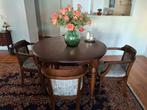 Eetkamertafel en 4 stoelen, Ophalen, Zo goed als nieuw, 4 tot 6 stoelen