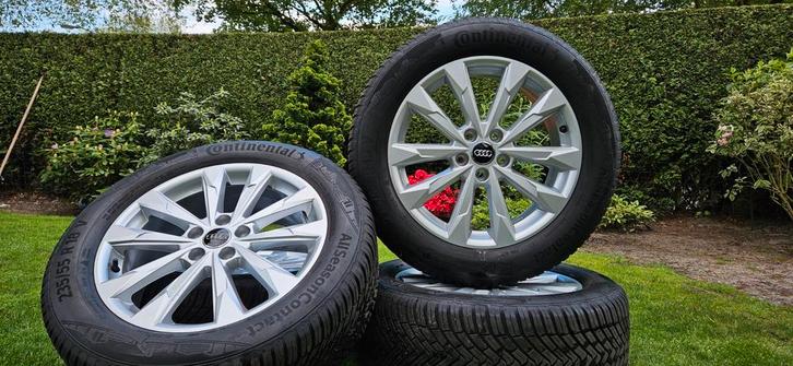 18" Audi Q3 F3 Tiguan Kodiaq velgen Continental all-season, Auto-onderdelen, Banden en Velgen, Banden en Velgen, All Season, 18 inch