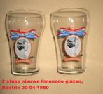 set splinternieuwe limonade glazen, 1980, Juliana / Beatrix, Verzamelen, Koninklijk Huis en Royalty, Ophalen of Verzenden, Nieuw