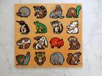 MOOIE HOUTEN NOPPENPUZZEL DIEREN, Ophalen of Verzenden, Gebruikt, Overige typen