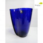 Royal Copenhagen Crystal Cobalt Blue Vase, Ophalen of Verzenden