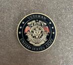 US Army veteran munt, Ophalen of Verzenden, Landmacht, Amerika, Embleem of Badge