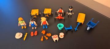 Playmobil strandspullen, skelter, trappetjes, bolderkar, etc beschikbaar voor biedingen