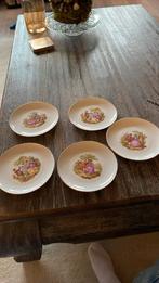 5 gebaksbordjes Konigl. Pr. Tettau, Antiek en Kunst, Antiek | Servies compleet, Ophalen of Verzenden