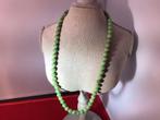 Jade ketting,jade collier met verloop 49,5 cm,, Ophalen, Nieuw