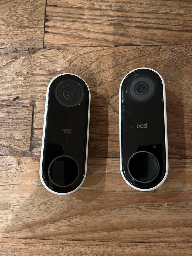 2x Google Nest Deurbel, Huis en Inrichting, Deurbellen, Gebruikt, Draadloos, Ingebouwde camera, Ophalen of Verzenden