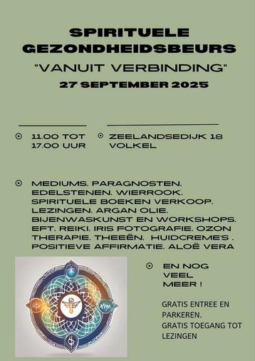 Spirituele gezondheidsbeurs vanuit verbinding beschikbaar voor biedingen