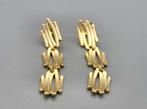 18 Karaat goud op zilver design oorbellen. 2025/865., ., Nieuw, Ophalen of Verzenden, .