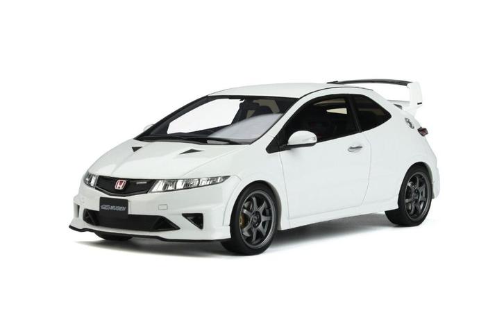 OttoMobile 1/18 Honda Civic FN2 Type R Mugen wit OT735, Hobby en Vrije tijd, Modelauto's | 1:18, Zo goed als nieuw, Auto, OttOMobile