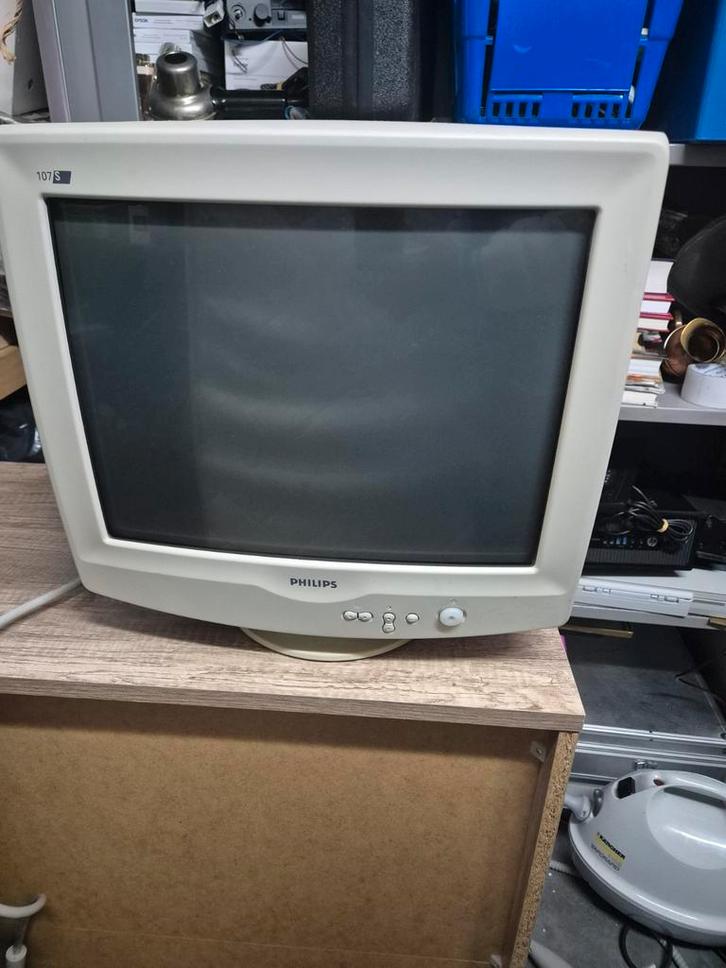 Philips 107E Monitor - Klassiek en Betrouwbaar, Computers en Software, Monitoren, Gebruikt, 60 Hz of minder, VGA, Overige typen
