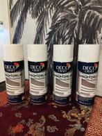 Deco Craft Radiatorlak Wit - 4 nieuwe Spuitbussen, Wit, Nieuw, Ophalen of Verzenden, Lak