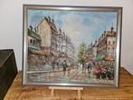 Stadsgezicht schilderij Luxe Lijst – Gesigneerd door Harris, Ophalen of Verzenden