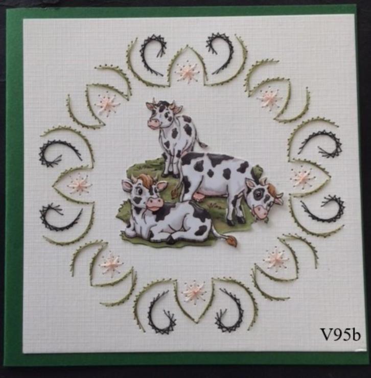 Geborduurde kaarten varken dolfijn tijger leeuw vlinder poes, Hobby en Vrije tijd, Kaarten | Zelfgemaakt, Nieuw, Dieren, Ophalen of Verzenden