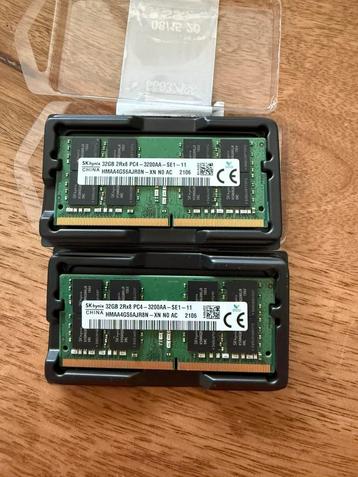 SK Hynix 2x32gb 64gb 3200mhz DDR4 SODIMM beschikbaar voor biedingen
