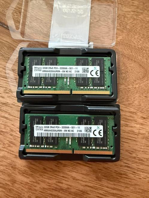 SK Hynix 2x32gb 64gb 3200mhz DDR4 SODIMM, Computers en Software, RAM geheugen, Zo goed als nieuw, Ophalen of Verzenden