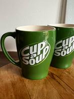 Cup a soup bekers/ origineel/ set van 2, Huis en Inrichting, Keuken | Servies, Ophalen of Verzenden, Zo goed als nieuw, Overige stijlen