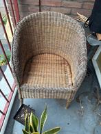 Rotan Stoel - Vintage Stijl, Gebruikt, Bruin, Riet of Rotan, Ophalen of Verzenden