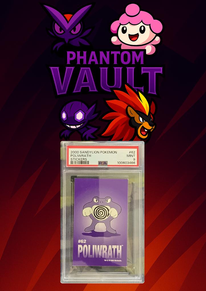 Pokemon Poliwrath Sticker – Sandylion 2000 – PSA 9, Hobby en Vrije tijd, Verzamelkaartspellen | Pokémon, Ophalen of Verzenden