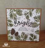 gestempelde kerstkaart, May your days be bright, Ophalen of Verzenden, Nieuw, Kerst