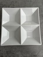 ASA selection 91 4-vak schaaltjes wit vierkant 21,5 cm, Gebruikt, Ophalen of Verzenden, Schaal of Schalen, Effen