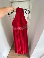 Rode lange halterjurk met steentjes, Kleding | Dames, Gelegenheidskleding, Ophalen, Zo goed als nieuw, Rood, Galajurk