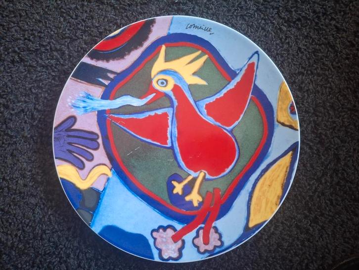 Groot Corneille sierbord vuurvogel, Antiek en Kunst, Antiek | Keramiek en Aardewerk, Ophalen of Verzenden