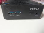 MSI Cubi N 8GL (fanless mini PC), Computers en Software, Desktop Pc's, Gebruikt, MSI, 60 GB, Minder dan 2 Ghz