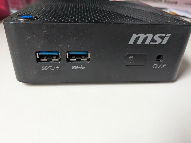 MSI Cubi N 8GL (fanless mini PC), Computers en Software, Desktop Pc's, Gebruikt, Minder dan 2 Ghz, SSD, 4 GB, Ophalen of Verzenden