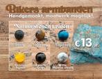 Bikers Armbanden met Natuurstenen kralen, Sieraden, Tassen en Uiterlijk, Edelstenen, Ophalen of Verzenden, Nieuw
