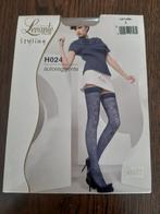 Levante huidskleur stay ups met dessin maat 3, Verzenden, Nieuw, Zwart, Panty