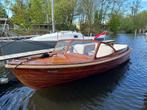 Prachtige With houten boot 1962, Watersport en Boten, Sloepen, Benzine, Buitenboordmotor, Gebruikt, Hout