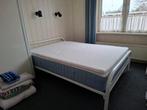 Bed 140/200, Huis en Inrichting, Ophalen, Wit, Tweepersoons, 140 cm