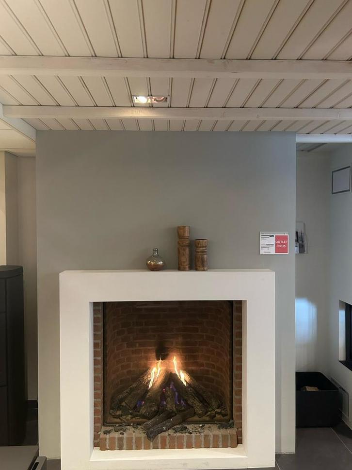 Klassieke gasinbouwhaard Castle fire, Huis en Inrichting, Haarden, Zo goed als nieuw, Elektrische haard, Ophalen of Verzenden