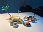 Pirateneiland met bootje en vlot, Kinderen en Baby's, Speelgoed | Playmobil, Ophalen of Verzenden, Zo goed als nieuw, Complete set
