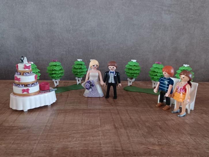 98. Playmobil Bruidspaar met Gasten, Kinderen en Baby's, Speelgoed | Playmobil, Zo goed als nieuw, Complete set, Ophalen of Verzenden