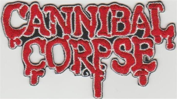 Cannibal Corpse stoffen opstrijk patch embleem #3, Verzamelen, Muziek, Artiesten en Beroemdheden, Nieuw, Kleding, Ophalen of Verzenden