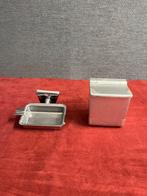 Vintage trein / bus asbakje + vintage asbak Kantelbaar ., Ophalen of Verzenden, Gebruikt, Asbak
