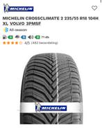 2 Stuks Michelin All Season Banden Inclusief Montage, Ophalen, 18 inch, Gebruikt, 235 mm