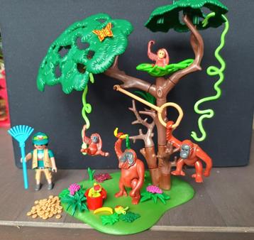 Playmobil Apen: Oerang Oetangs in de jungle 70345 compleet! beschikbaar voor biedingen