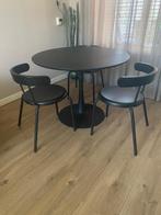 3x IKEA eetkamerstoelen, Huis en Inrichting, Stoelen, Ophalen, Gebruikt, Drie, Zwart