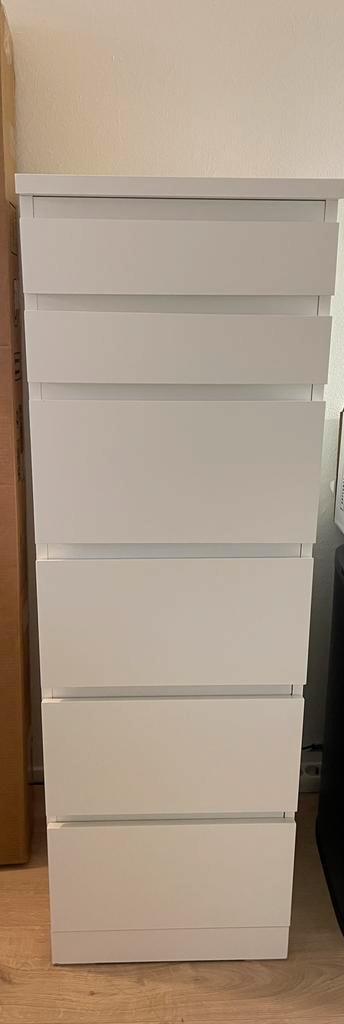 IKEA Malm ladekast wit, Huis en Inrichting, Kasten | Ladekasten, Zo goed als nieuw, 100 tot 150 cm, Minder dan 50 cm, 25 tot 50 cm