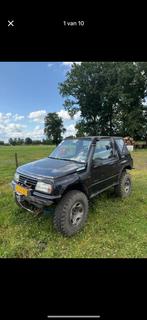 Suzuki Vitara 1.6 JLX Cabrio 16V 4WD 1995 Zwart, 1450 kg, 450 kg, 4 cilinders, 1590 cc