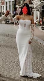 Couture Trouwjurk met Swarovski stenen, Kleding | Dames, Trouwkleding en Trouwaccessoires, Ophalen of Verzenden, Zo goed als nieuw