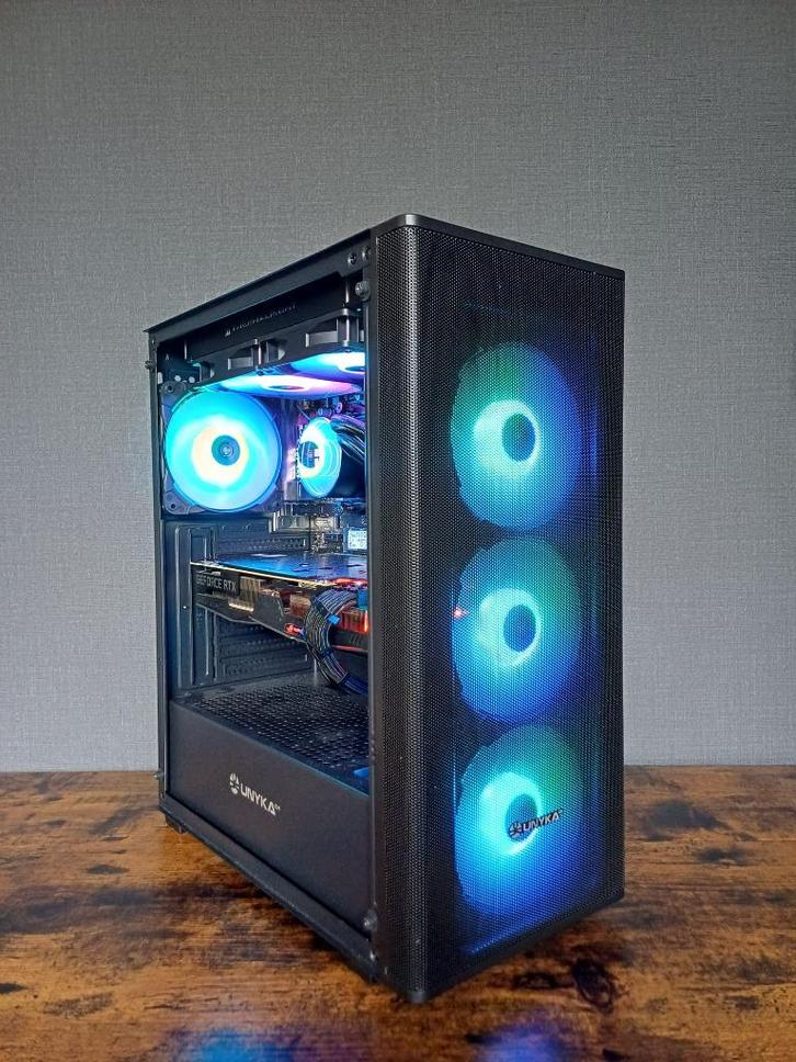 Gamepc Ryzen 7 2700x RTX 2070 16GB ram, Computers en Software, Desktop Pc's, Zo goed als nieuw, 3 tot 4 Ghz, HDD, SSD, 16 GB, Met videokaart