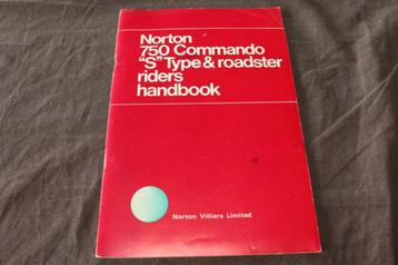 Norton 750 Commando S type Roadster  riders handbook beschikbaar voor biedingen