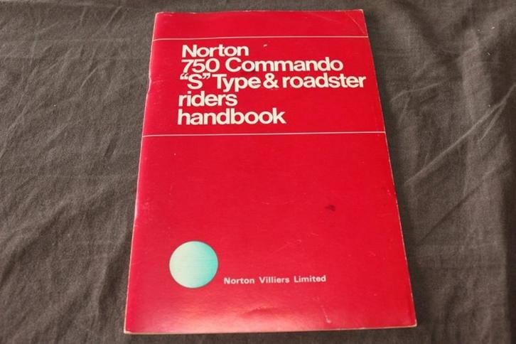 Norton 750 Commando S type Roadster  riders handbook, Motoren, Handleidingen en Instructieboekjes, Overige merken, Ophalen of Verzenden