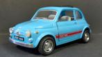 Fiat 500 blue 1:24 Kinsmart Pol, Zo goed als nieuw, Verzenden