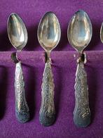 Pako Rhenen 6 stuks lepeltjes in originele doos en sola-mass, Antiek en Kunst, Antiek | Bestek, Ophalen of Verzenden