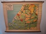 Oude Schoolkaart Zuid Holland, Antiek en Kunst, Antiek | Schoolplaten, Ophalen of Verzenden, Aardrijkskunde