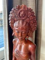 Houten beeld van een Balinese vrouw, Ophalen of Verzenden